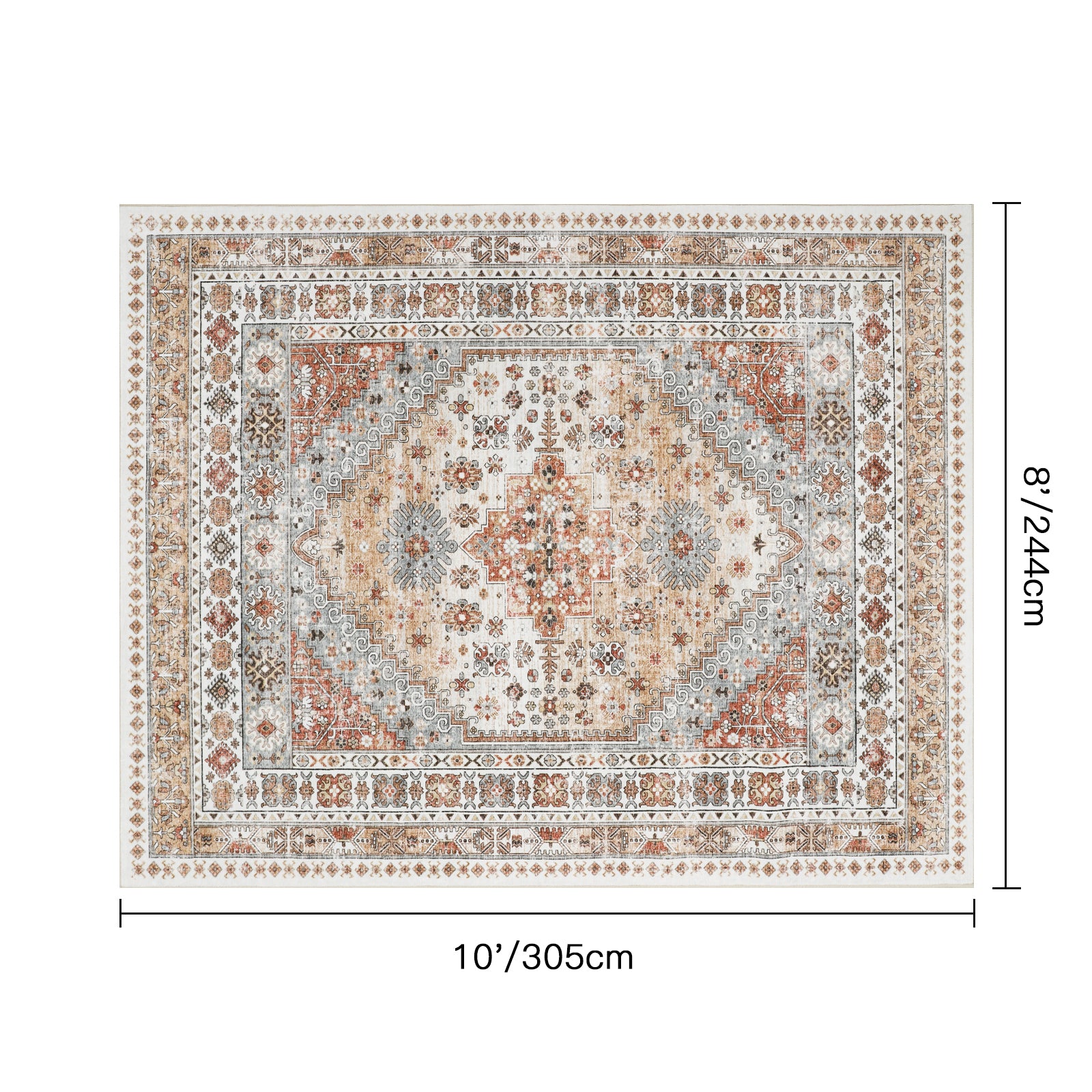 1pc Area Rug for Living Room Washable Rugs Non Slip Indoor Floor Carpet Foldable Large Soft Area Rug