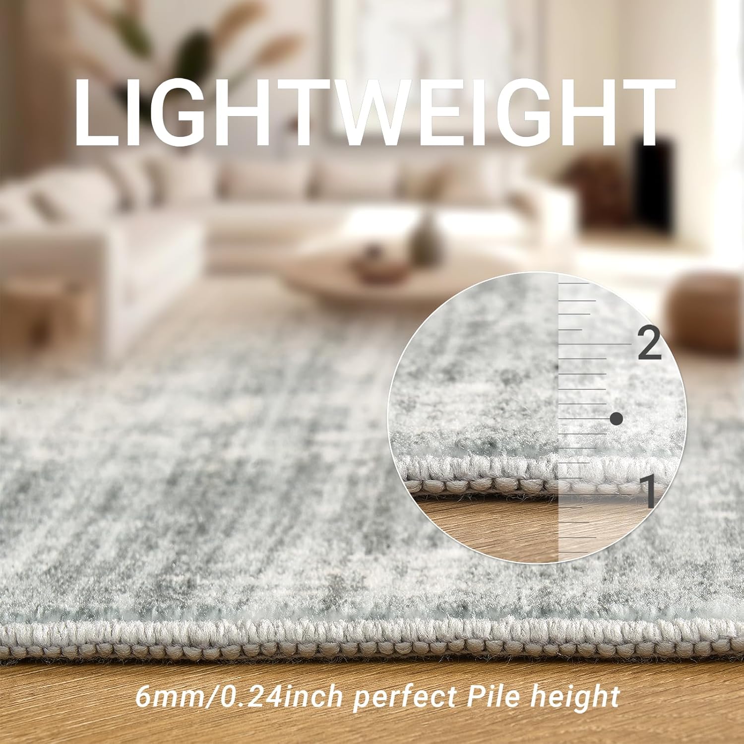 1pc Area Rug for Living Room Washable Rugs Non Slip Indoor Floor Carpet Foldable Large Soft Area Rug