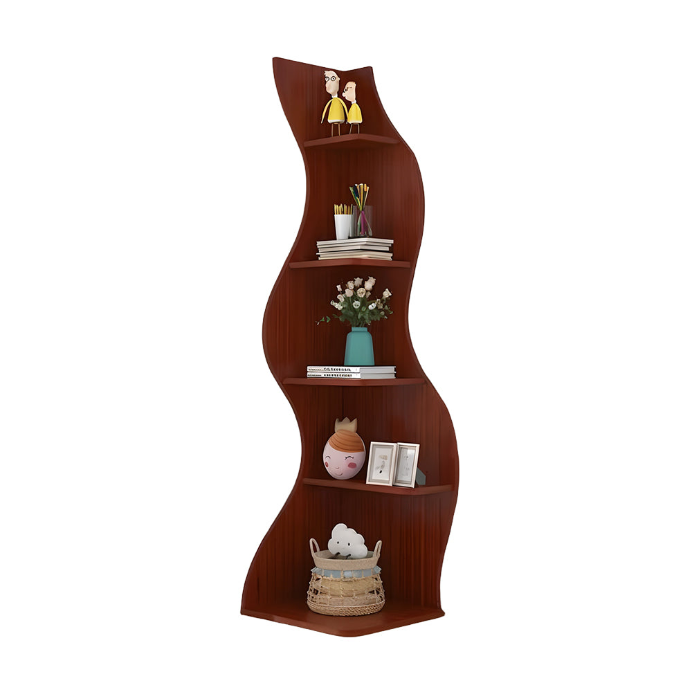 Fluid-Shaped 5-Tier Shelf