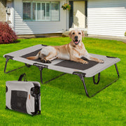 Tedi's Elevated Dog Bed Raised Pet Trampoline Hammock Mesh-Folding No Assembly Need,Indoor & Outdoor