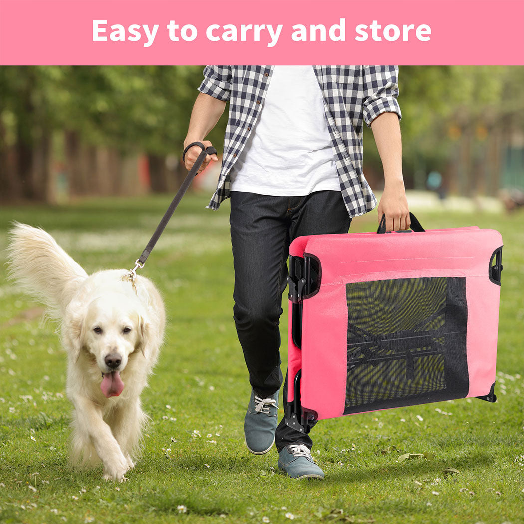 Tedi's Elevated Dog Bed Raised Pet Trampoline Hammock Mesh-Folding No Assembly Need,Indoor & Outdoor