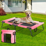 Tedi's Elevated Dog Bed Raised Pet Trampoline Hammock Mesh-Folding No Assembly Need,Indoor & Outdoor