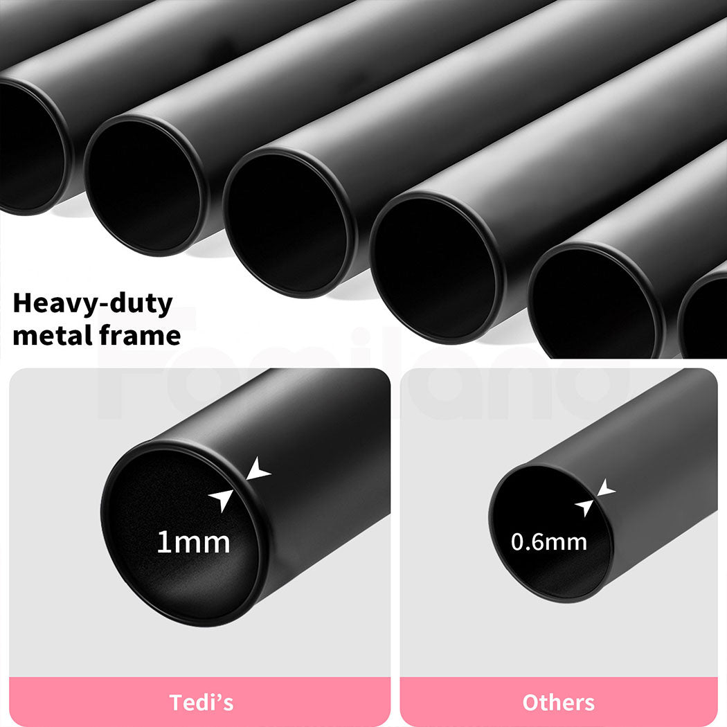 Tedi's Elevated Dog Bed Raised Pet Trampoline Hammock Mesh-Folding No Assembly Need,Indoor & Outdoor