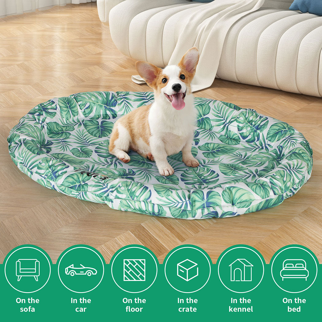 Tedi's Dog Cooling Mat for Dogs,Outdoor Cooling Dog Bed Waterproof with Pillow,Non-toxic Gel