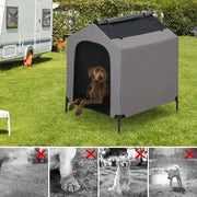 Tedi’s 2 In 1 Dog Kennel - Pet House Elevated Dog Bed Outdoor Pet Tent Waterproof Dog Shelter