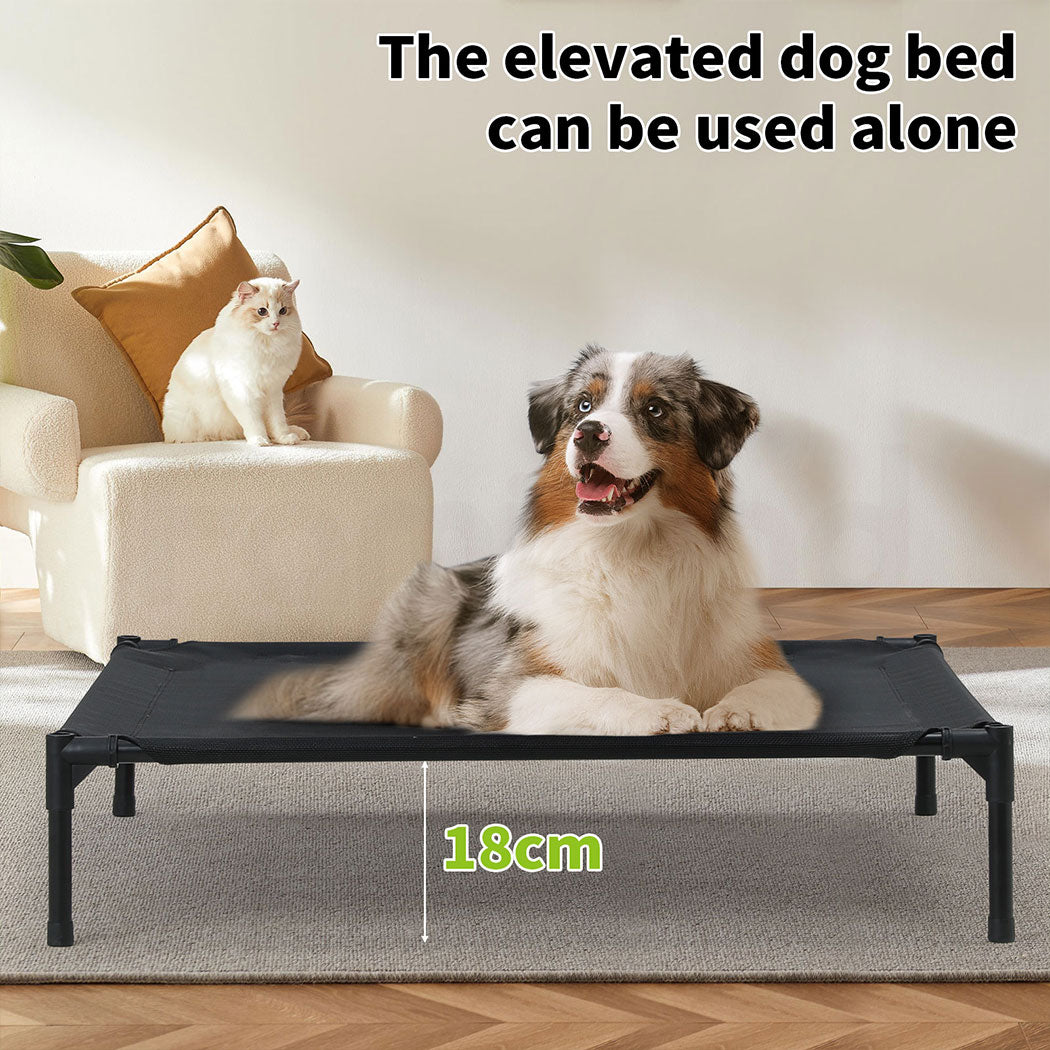 Tedi’s 2 In 1 Dog Kennel - Pet House Elevated Dog Bed Outdoor Pet Tent Waterproof Dog Shelter