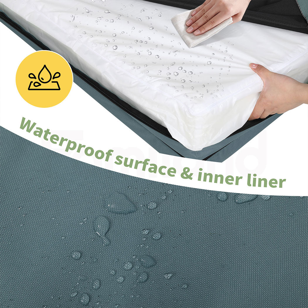 Tedi’s Waterproof Orthopedic Dog Bed Calming Pet Beds Washable  Removable Cover Portable Handle