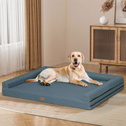 Tedi’s Waterproof Orthopedic Dog Bed Calming Pet Beds Washable  Removable Cover Portable Handle