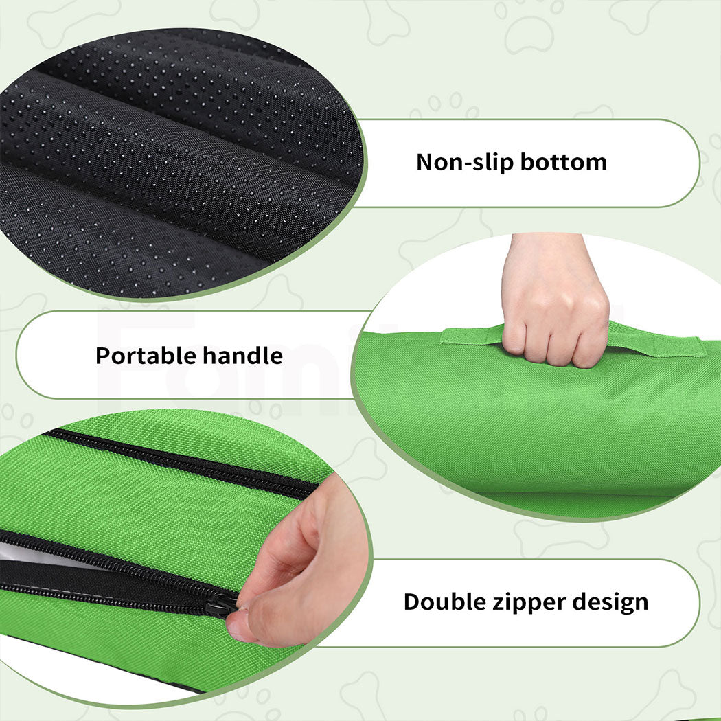 Tedi’s Waterproof Orthopedic Dog Bed Calming Pet Beds Washable Removable Cover Portable Handle