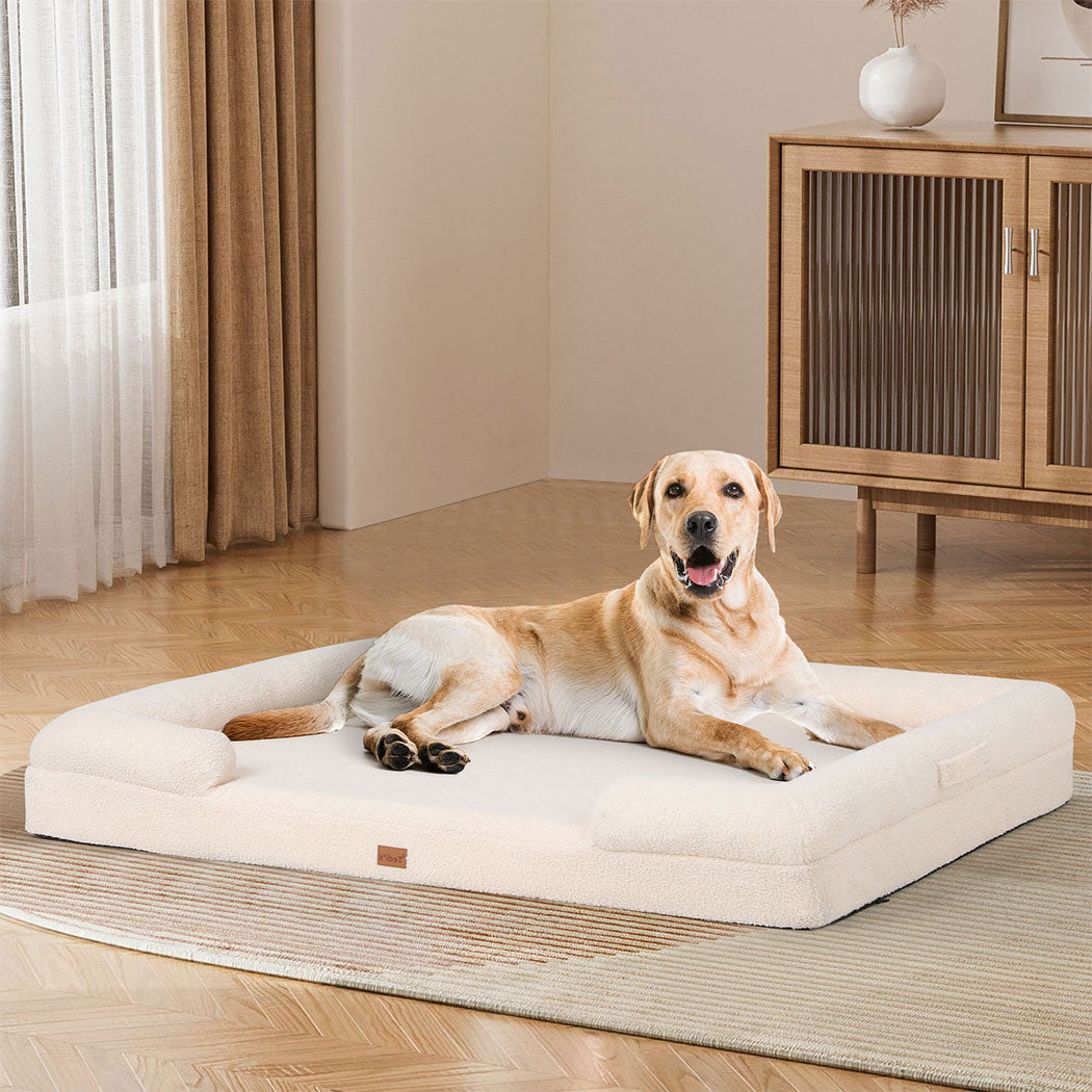 Tedi’s Orthopedic Dog Bed Pet Calming Mat Memory Foam Removable Washable Portable