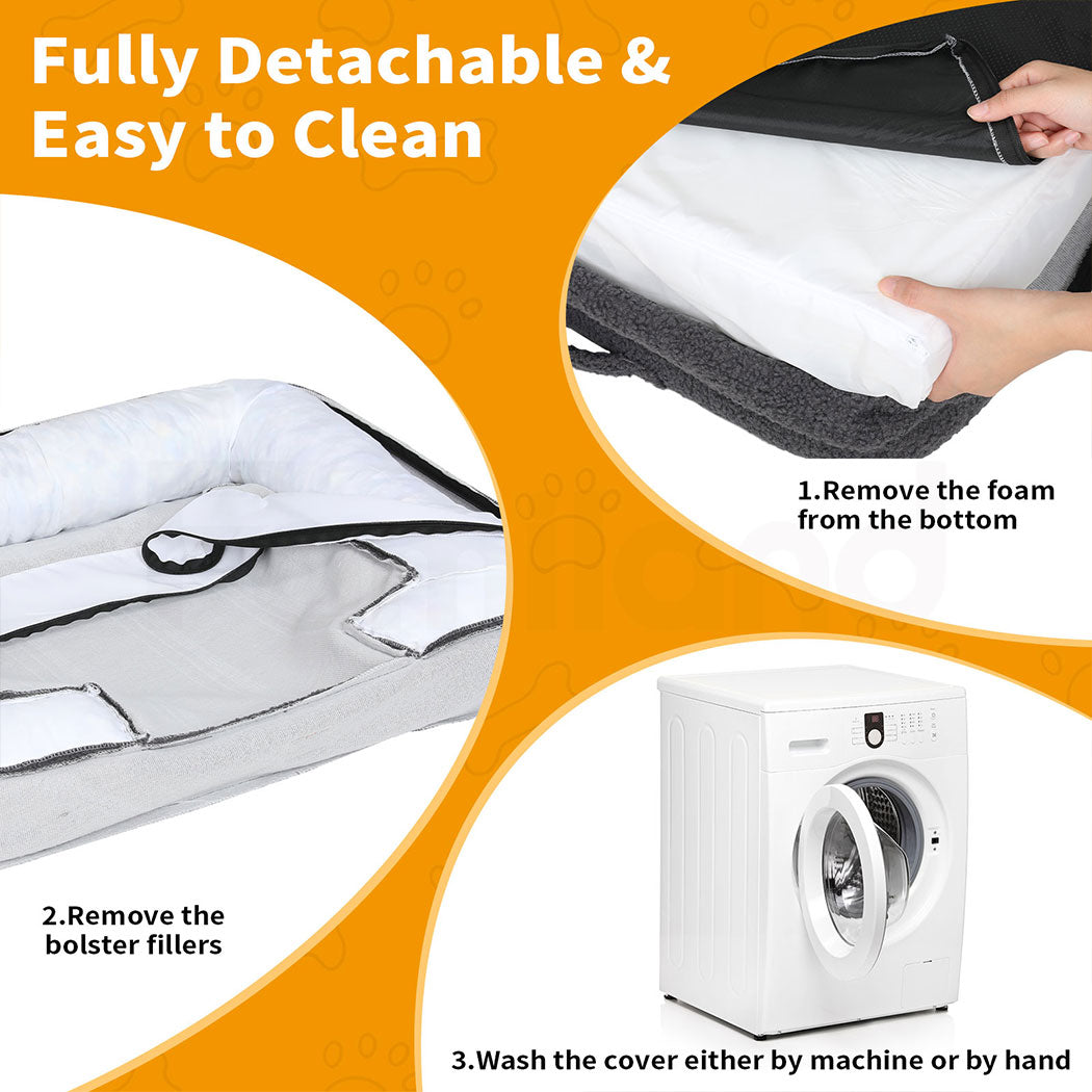 Tedi’s Orthopedic Dog Bed Pet Calming Mat Memory Foam Removable Washable Portable