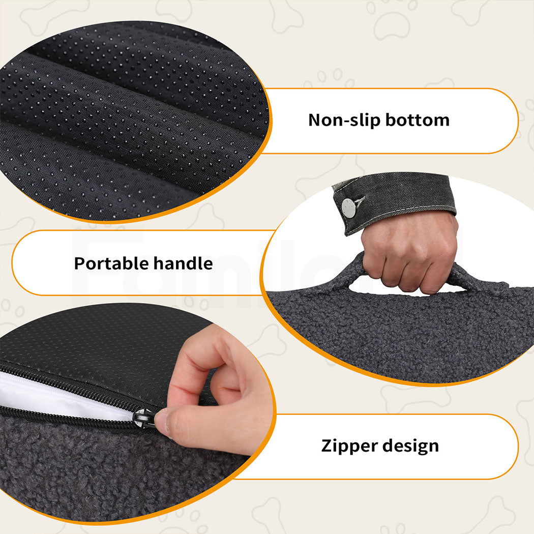 Tedi’s Orthopedic Dog Bed Pet Calming Mat Memory Foam Removable Washable Portable