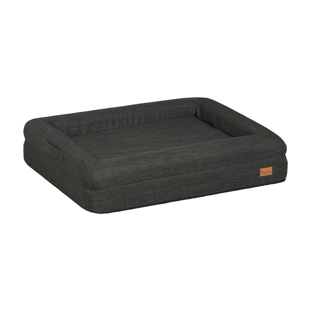 Tedi’s Orthopedic Dog Bed Calming Pet Beds Washable Portable Handle Large