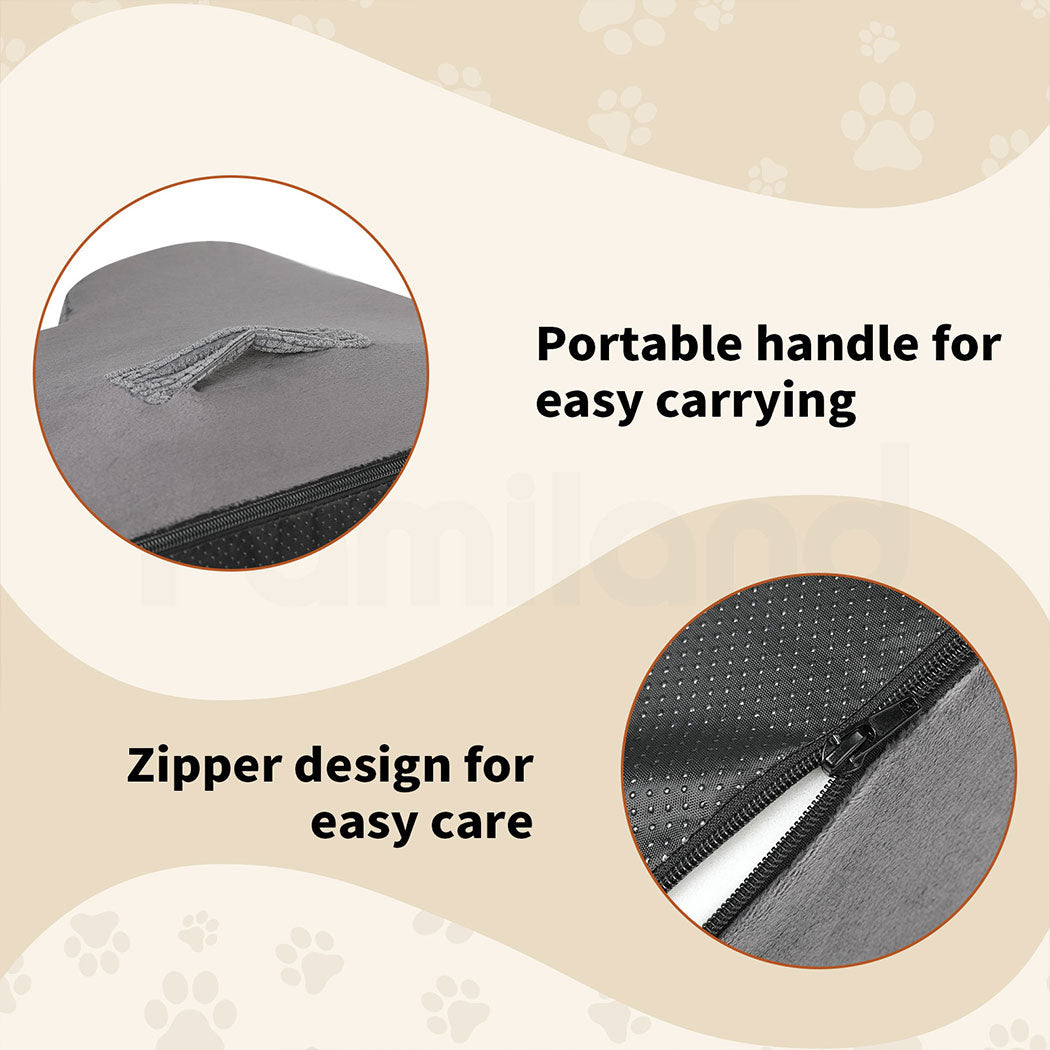 Tedi's 2-Teirs Dog Stairs Ramp for Bed Couch Sofa Steps Removable Washable Portable Foam
