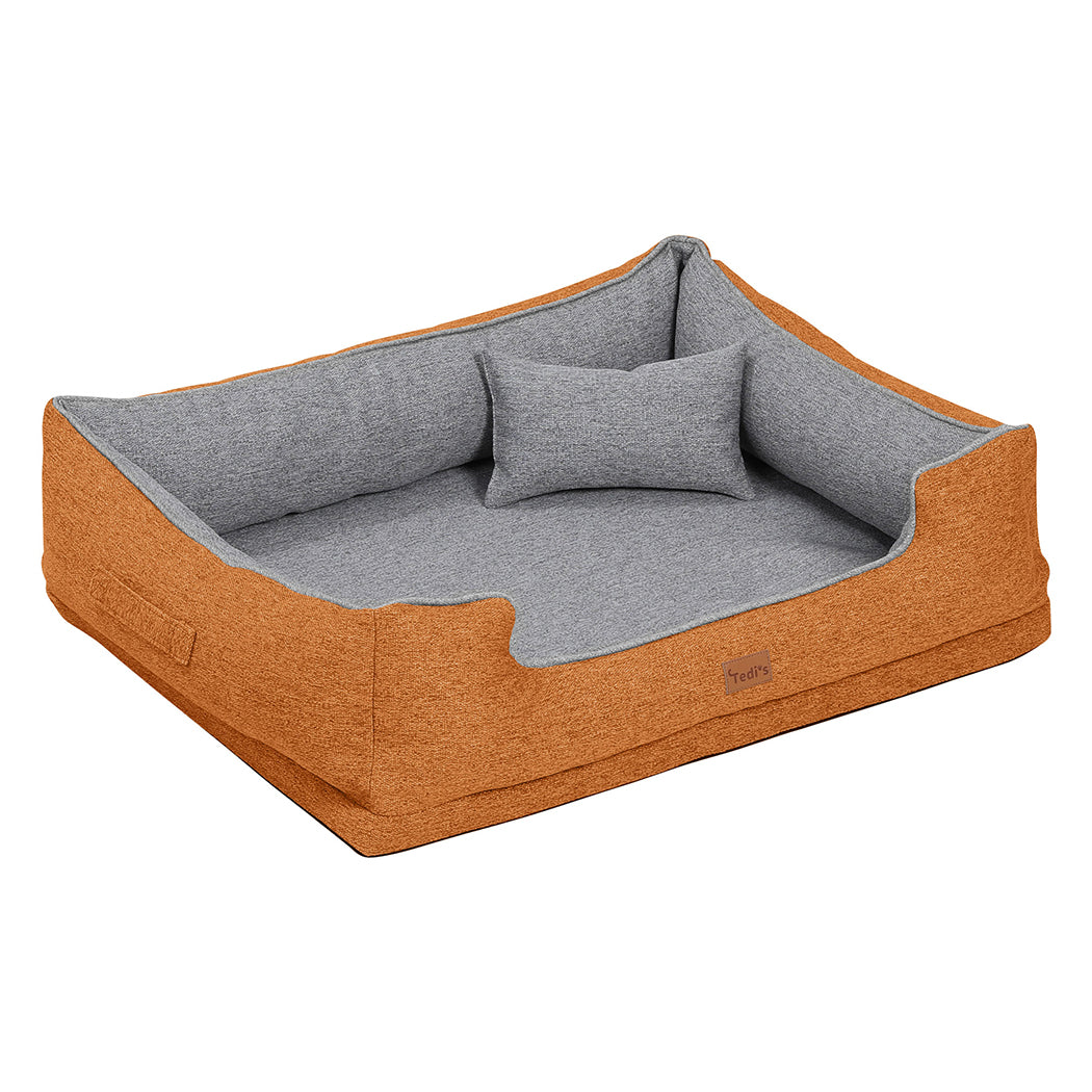 Tedi’s Orthopedic Dog Bed Pet Calming Mat Memory Foam Removable