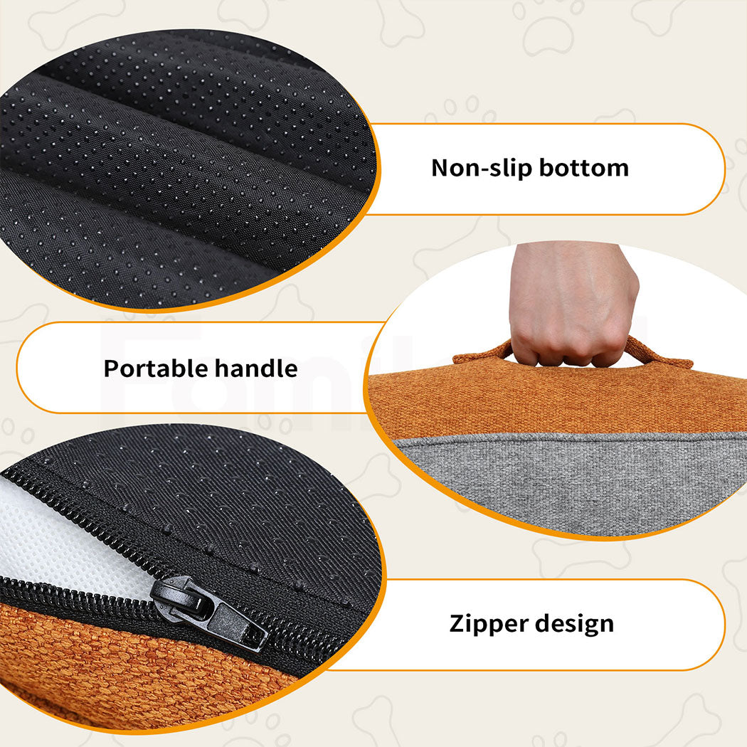 Tedi’s Orthopedic Dog Bed Pet Calming Mat Memory Foam Removable Washable Portable