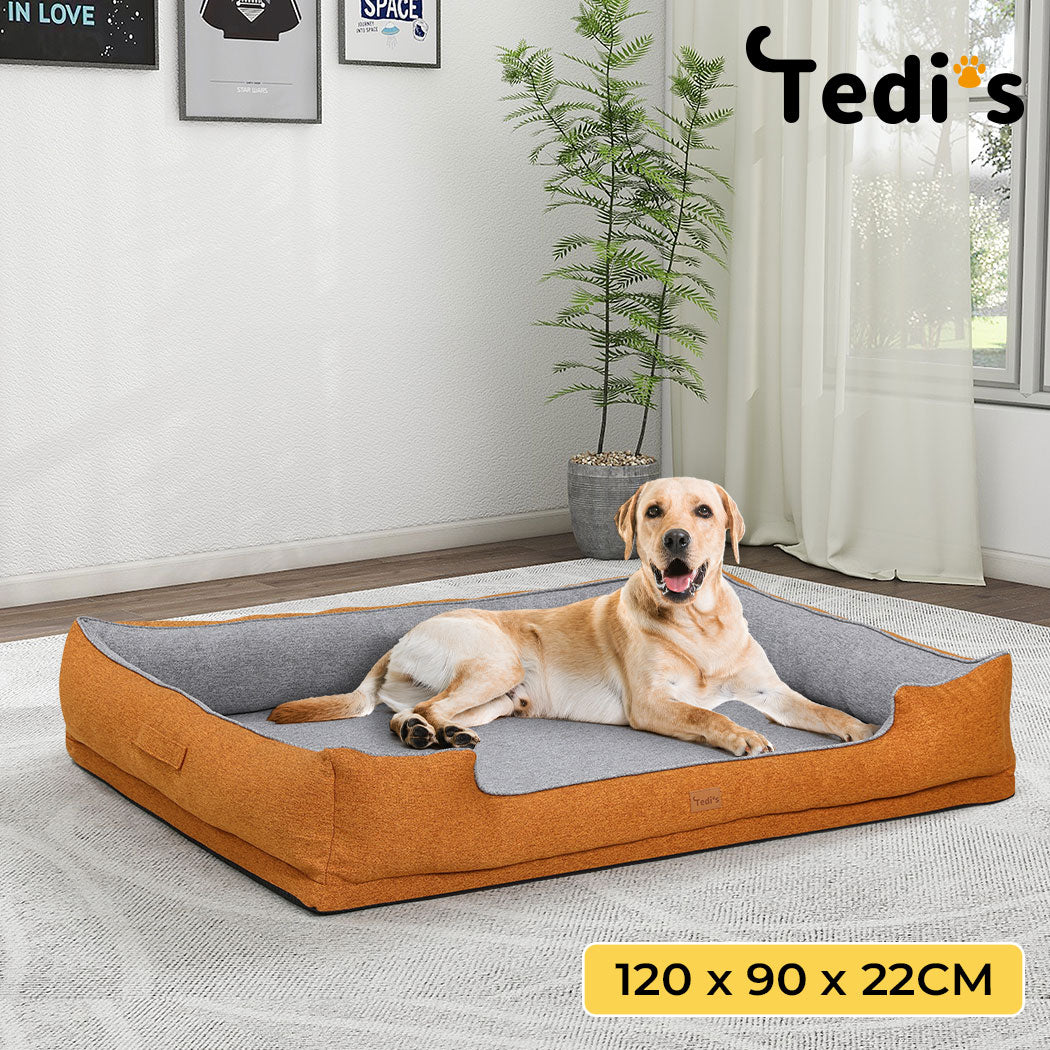 Tedi’s Orthopedic Dog Bed Pet Calming Mat Memory Foam Removable Washable Portable