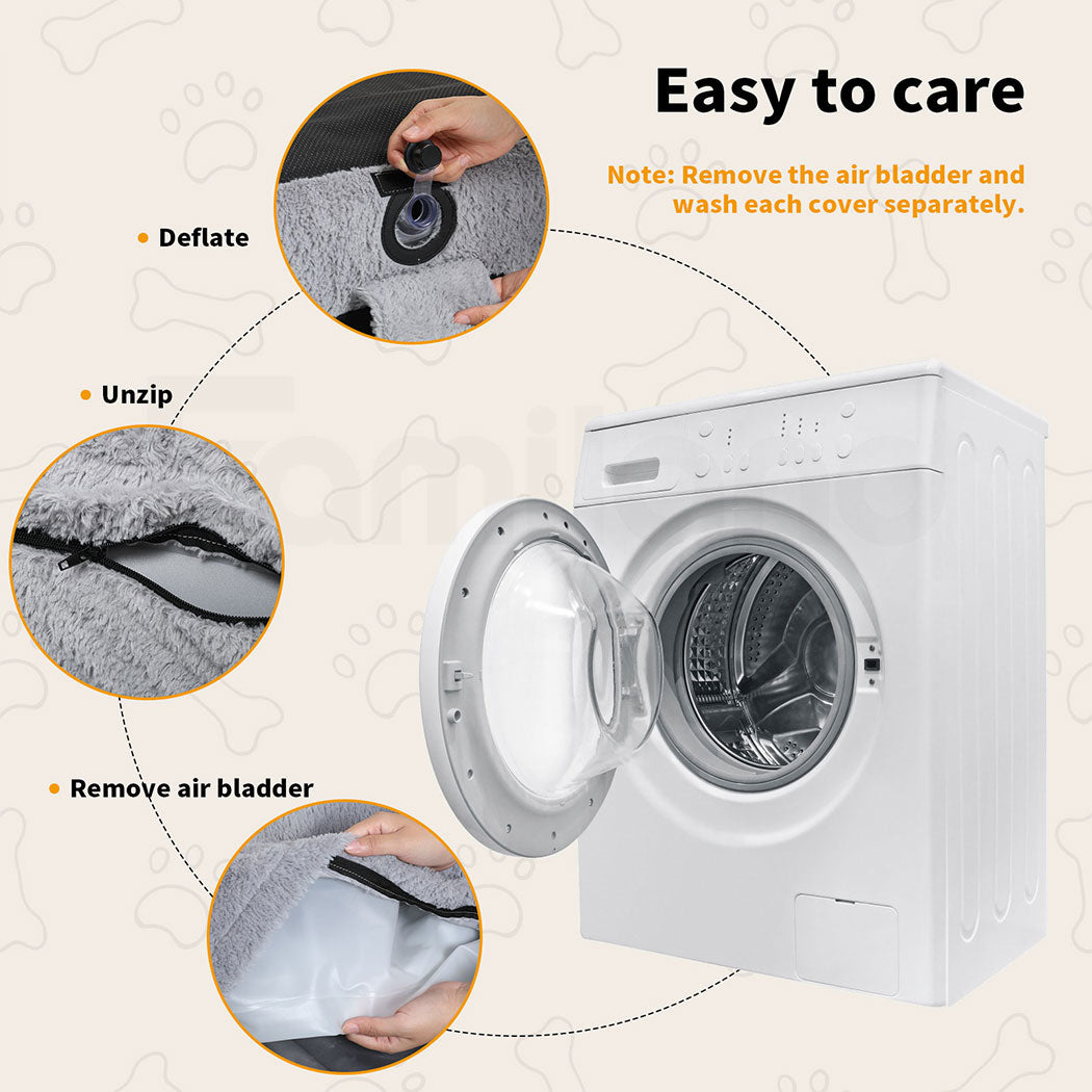 Tedi’s Inflated Human Dog Bed Pet Nap Sofa Removable Washable Portable Outdoor