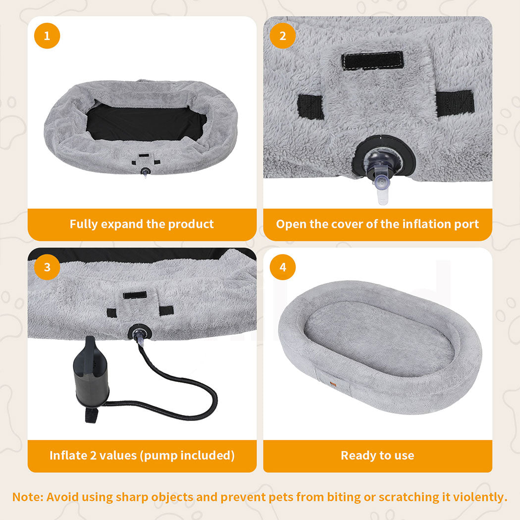 Tedi’s Inflated Human Dog Bed Pet Nap Sofa Removable Washable Portable Outdoor