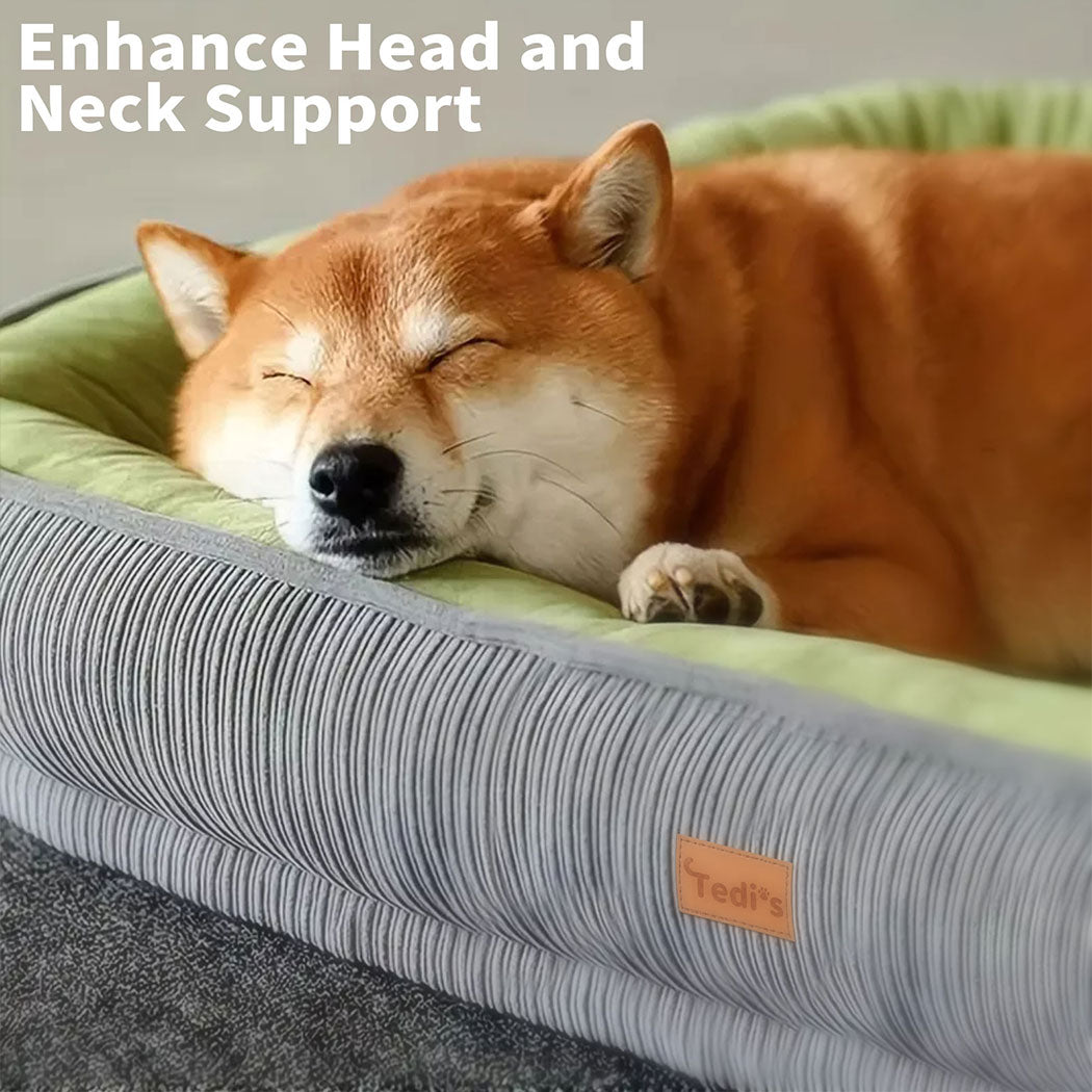 Tedi’s Orthopedic Dog Bed Pet Calming Mat Memory Foam Removable Washable Waterproof Inner