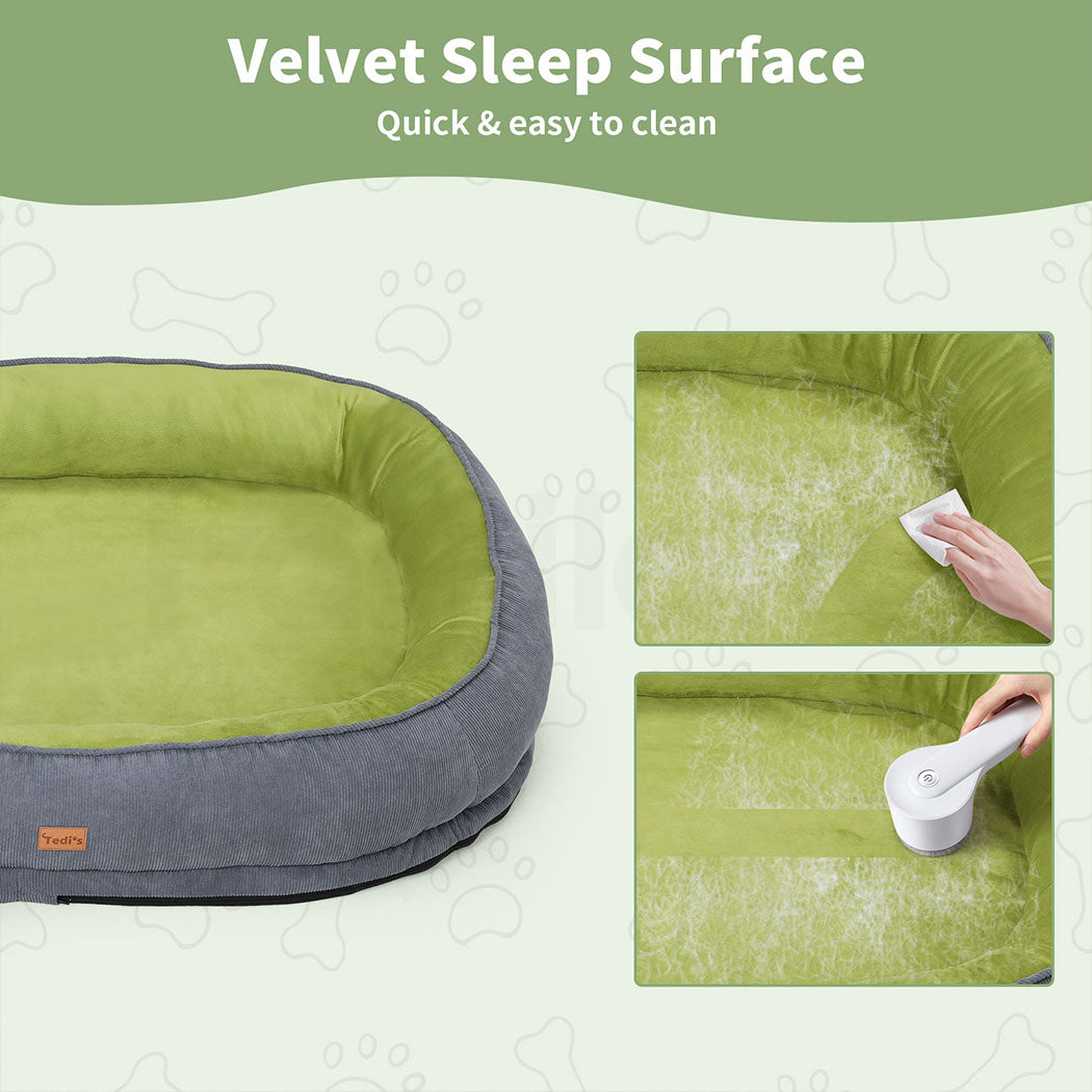 Tedi’s Orthopedic Dog Bed Pet Calming Mat Memory Foam Removable