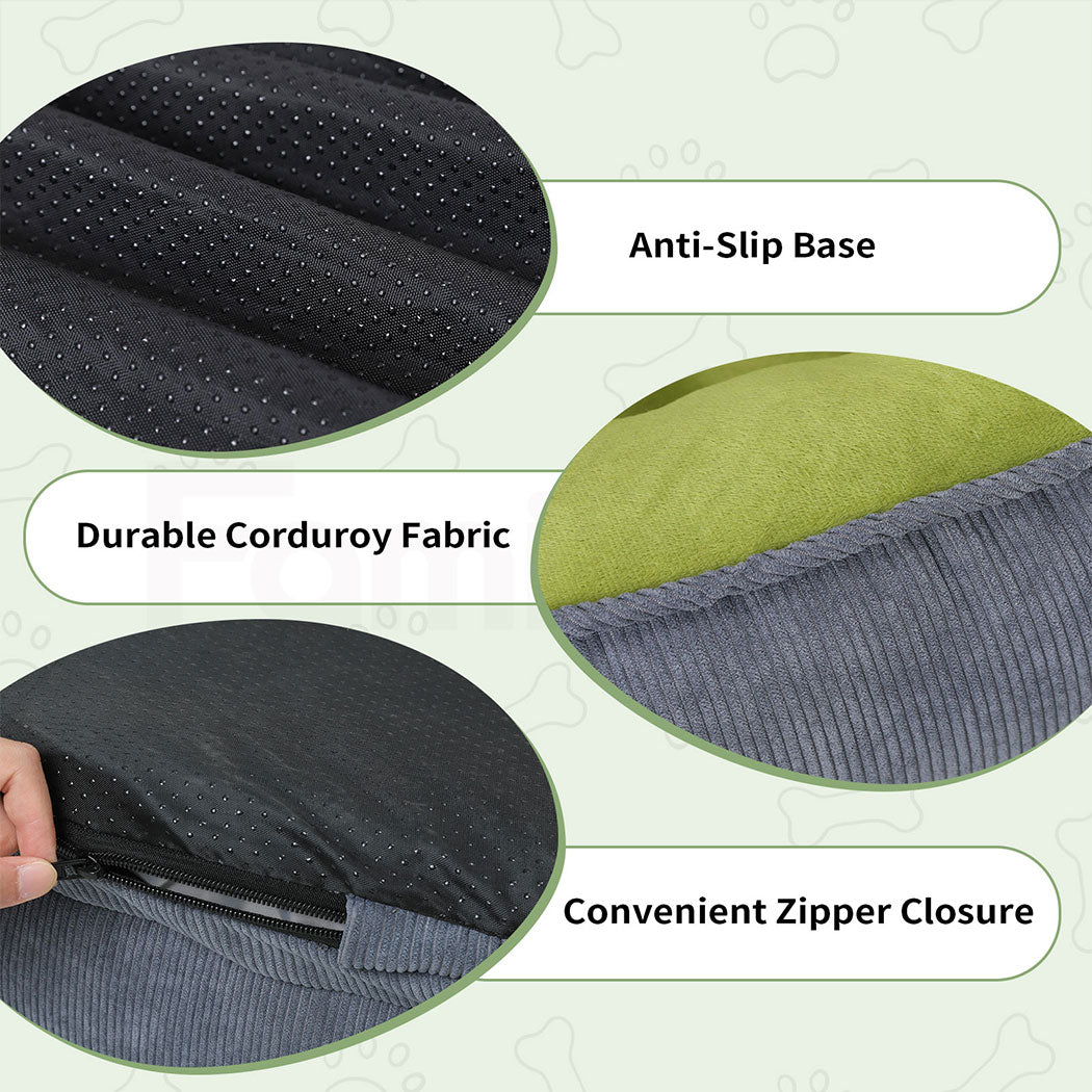 Tedi’s Orthopedic Dog Bed Pet Calming Mat Memory Foam Removable Washable Waterproof Inner