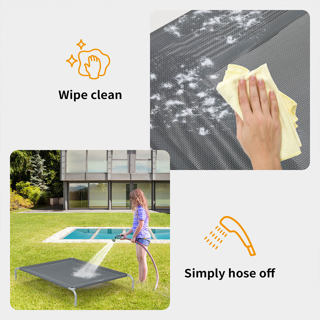 Tedi's Elevated Raised Dog Bed Pet Trampoline Hammock Mesh Sofa