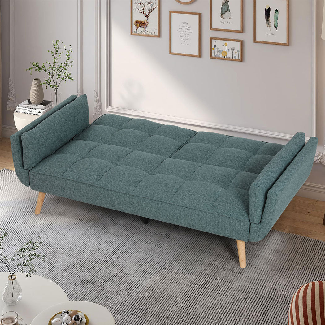 Familand 3 Seater Convertible Sofa Bed Loveseat Recliner Lounge Adjustable Back