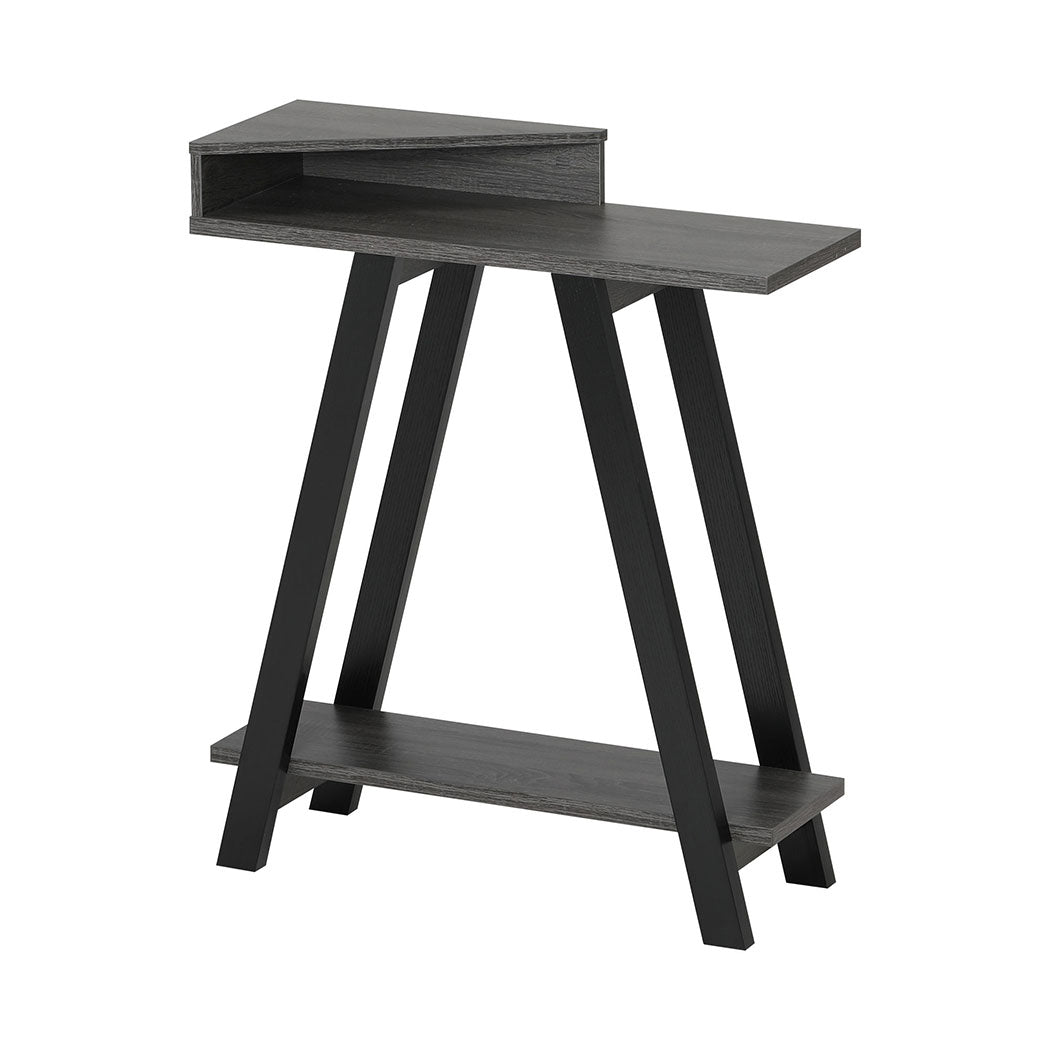 Familand 3-teirs Storage Shelves Wooden Console Hallway Table - Entryway Tables Behind Sofa Couch