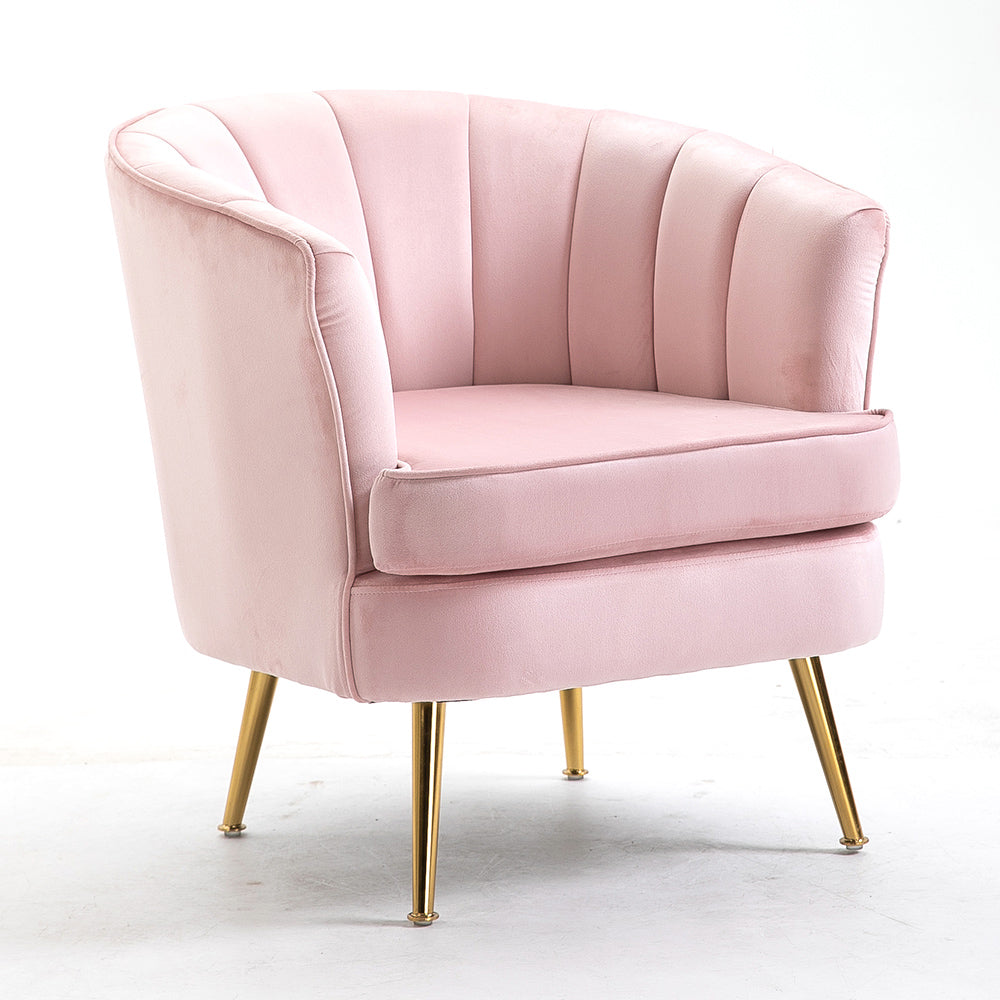 Fashion Leisure Velvet Fabric Armchair