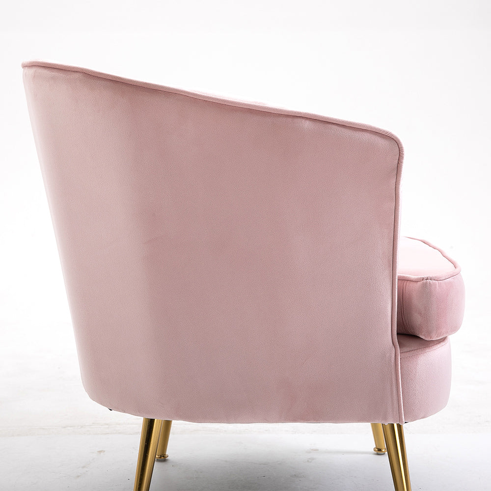 Fashion Leisure Velvet Fabric Armchair
