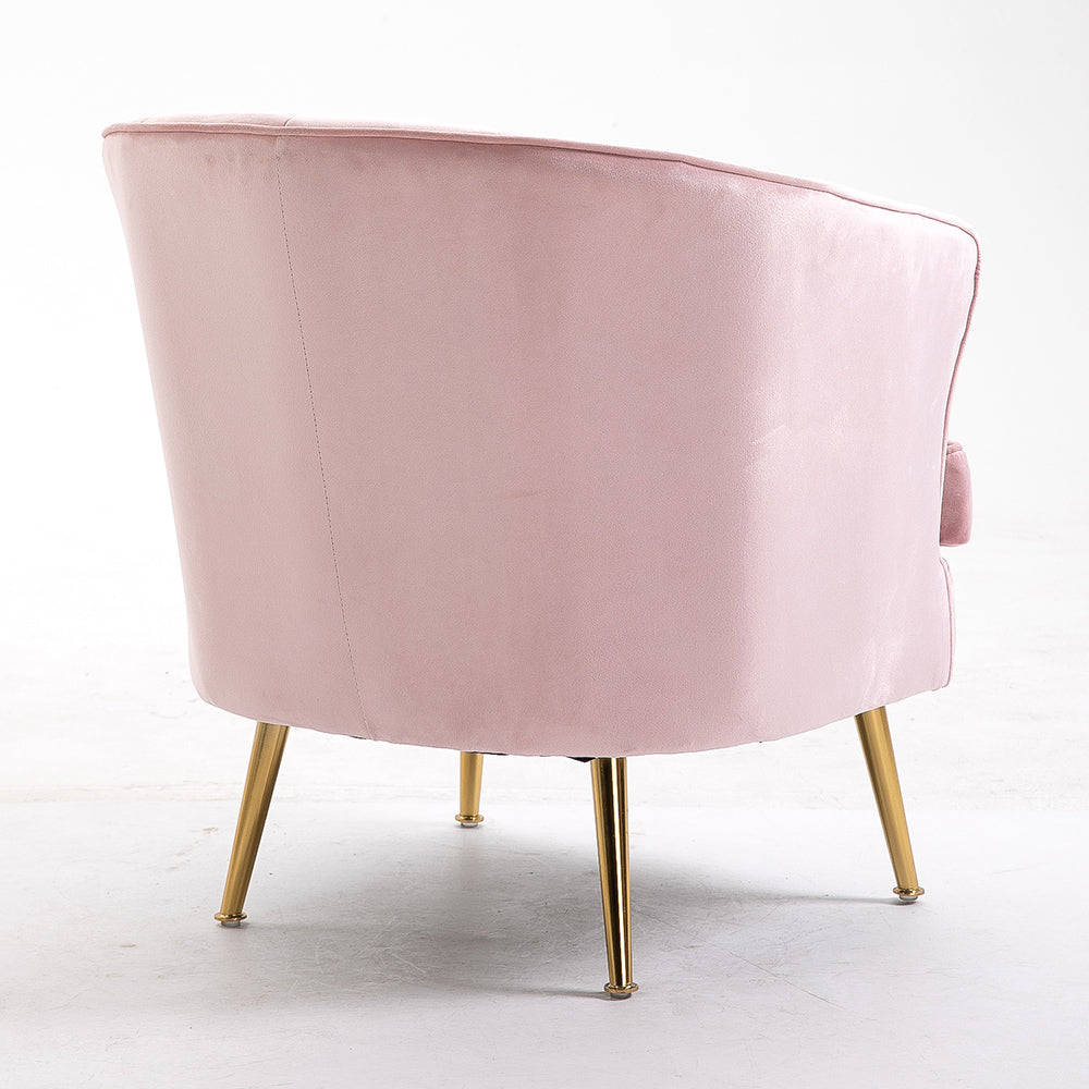 Fashion Leisure Velvet Fabric Armchair