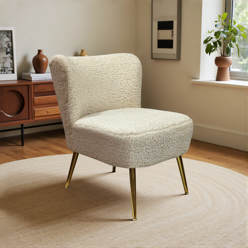 Fashion Leisure Cashmere Fabric Dressing Chair
