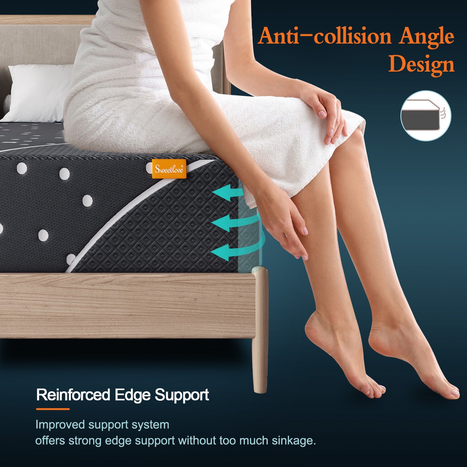 QUEEN DOUBLE Bed Mattress Medium Firm Pocket Spring Memory Foam