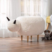 Modern Multifunctional Padded Upholstered Animal Storage Foot Rest Stool with 150kg Capacity