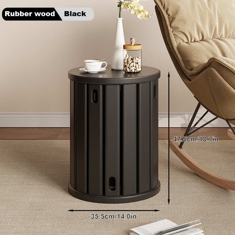 Composable stool, storage stool, made of solid wood, stylish living room coffee table stool