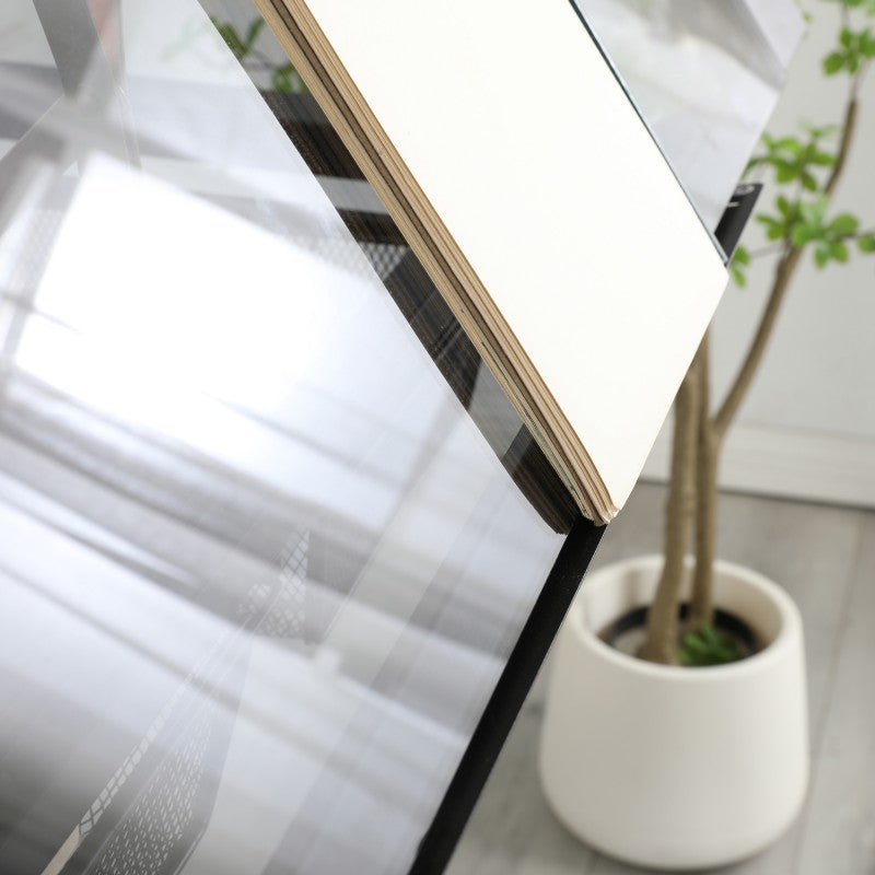 hand crank adjustable drafting table drawing desk with 2 metal drawers (BLACK)WITH STOOL