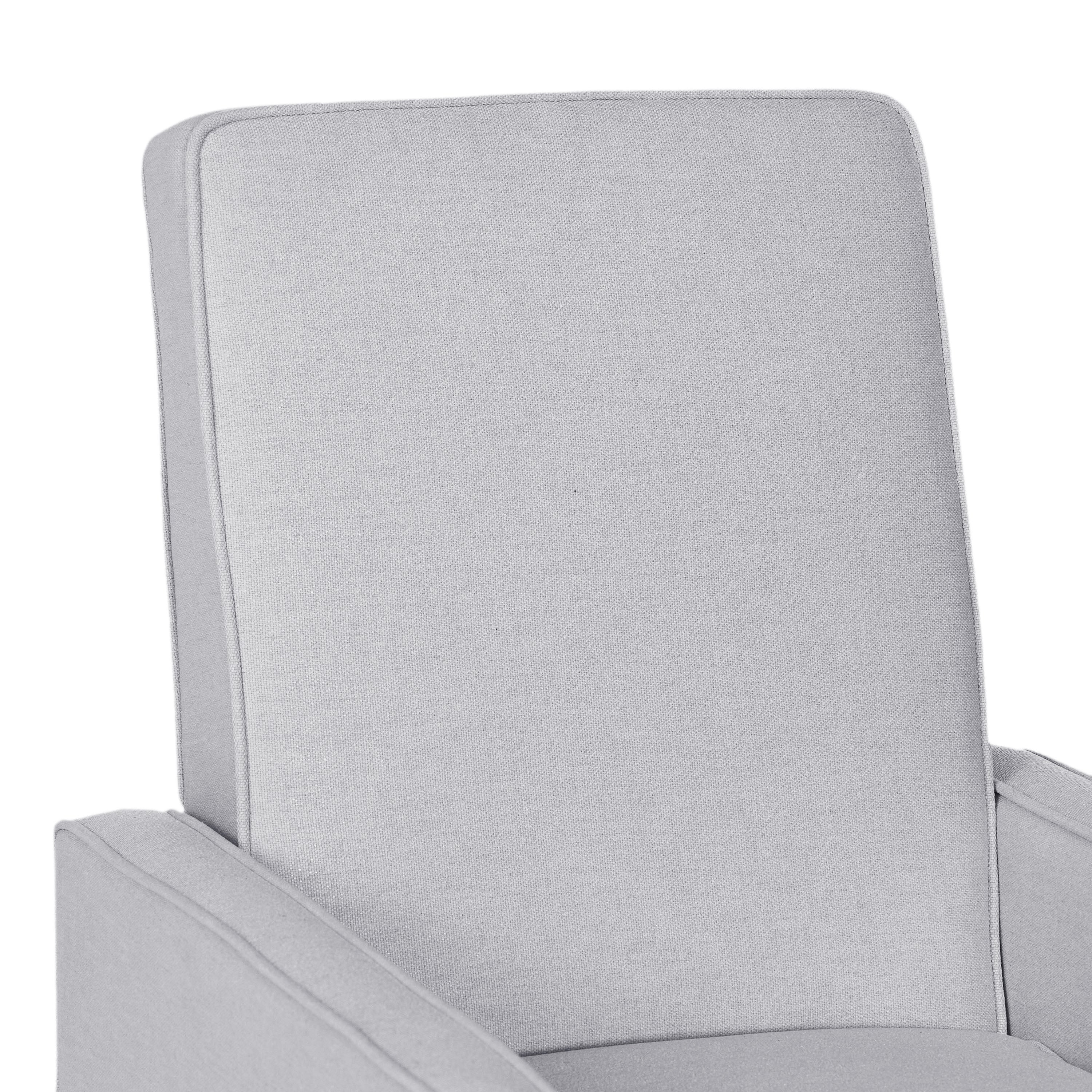 Minimalist Light Grey Reclining Fabric Upholstered Chair