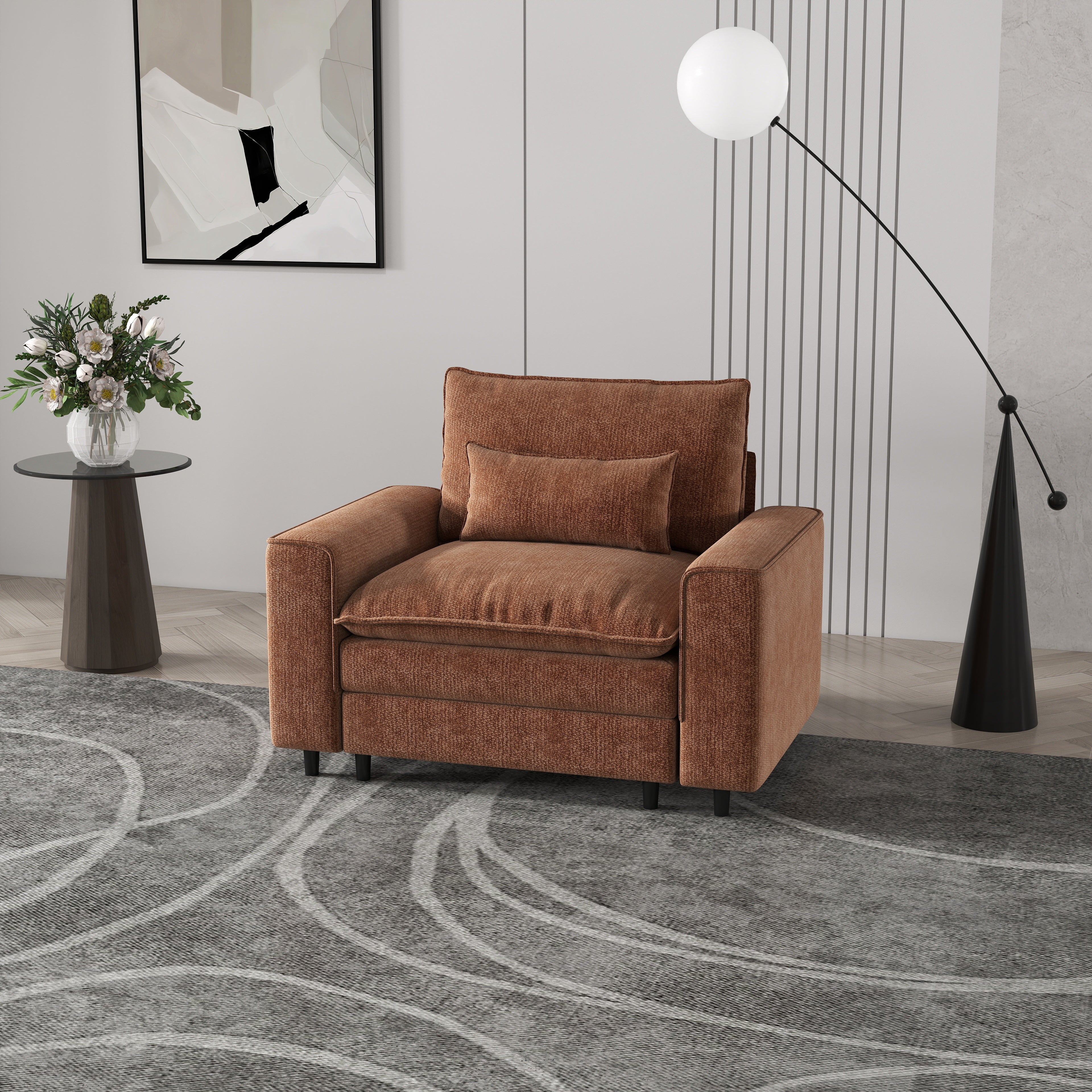 Minimalist single sofa, creating a cozy corner