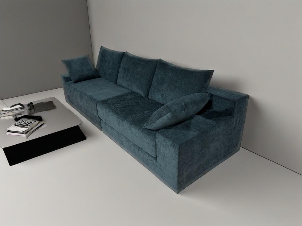 Maxzee Modern Minimalist Solid Wood Frame Sofa