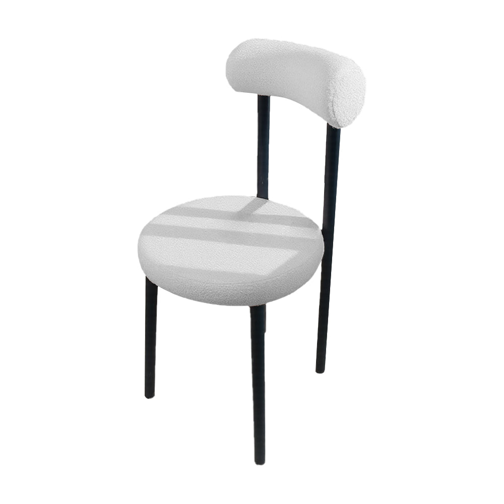 Eeeza Casual Lamb's Wool Dining Chair