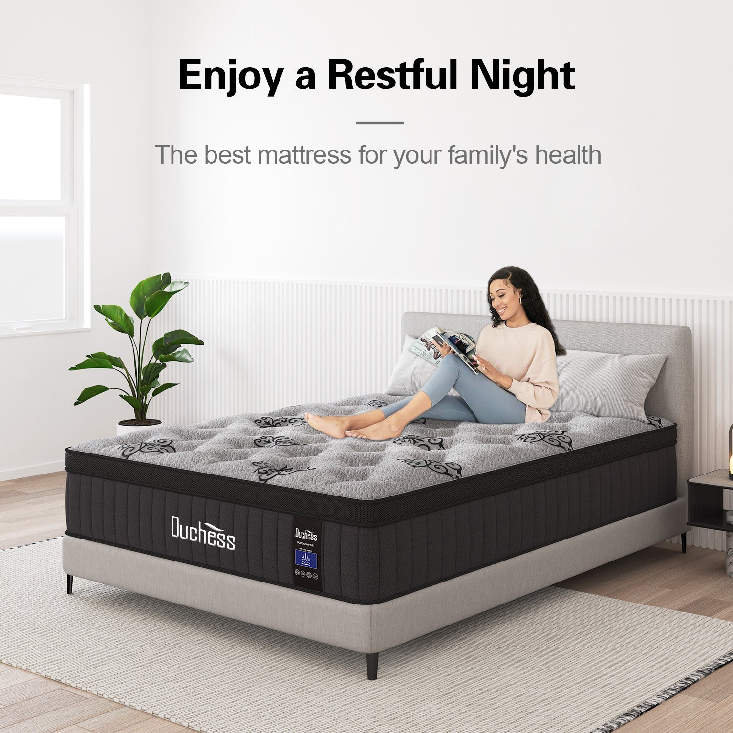 Duchess Mattress 5 Zone Queen Pocket Spring Gel Memory Foam Medium Firm ALL SIZE