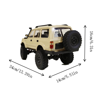 C54 LC80 1/16 2.4G 4WD RC Car Rock Crawler RTR Electric Climbing Truck LED Light Off-Road Car for Kids Gift