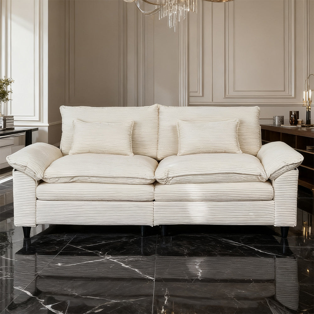 Minimalist-style two-seater sofa, unlocking cozy moments for two