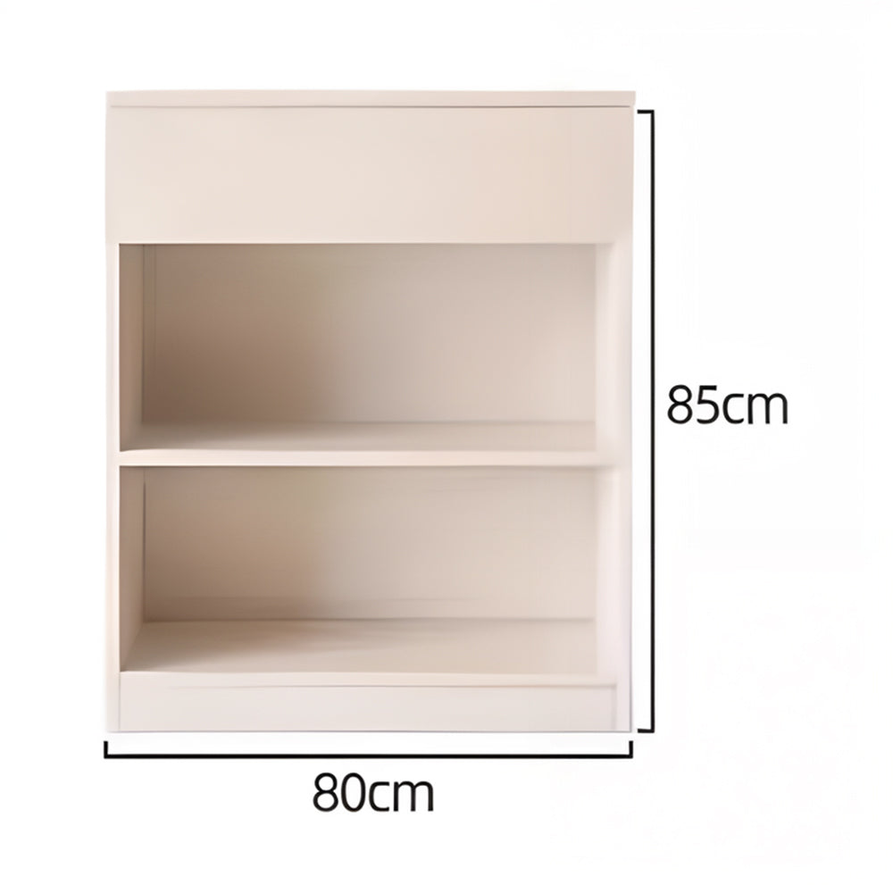 80cm/120cm JUKEY Modern Simple Buffet Sideboard with 1 Drawer/2 Drawer and 2 Doors/ 3Doors Storage Cabinet Hallway Table Kitchen Cupboard Living Room Bed Room  – White