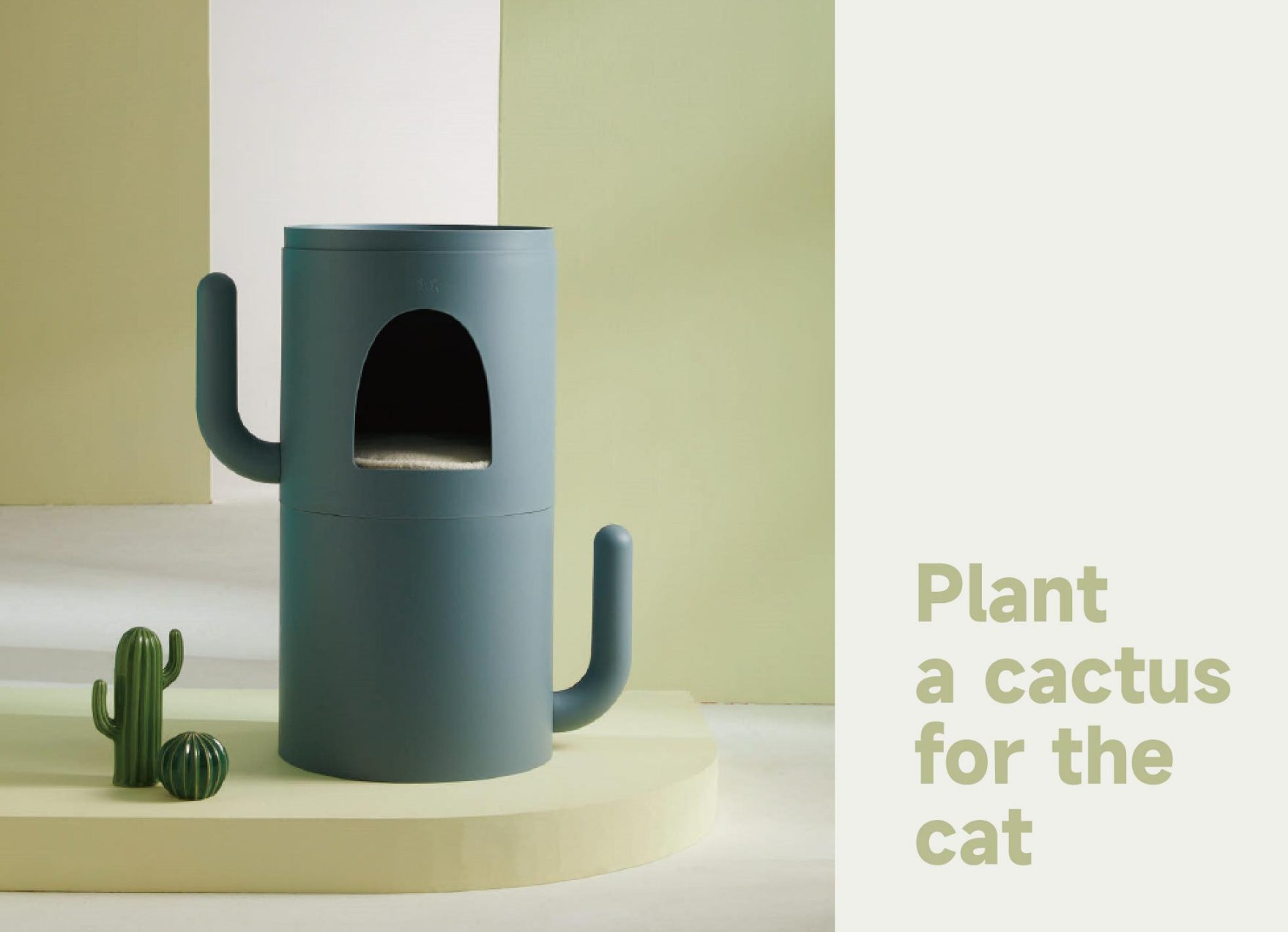 Cactus Shaped Multifunctional Coffee Table Side Table Bedside Table Pet Cabin Storage Cabinet