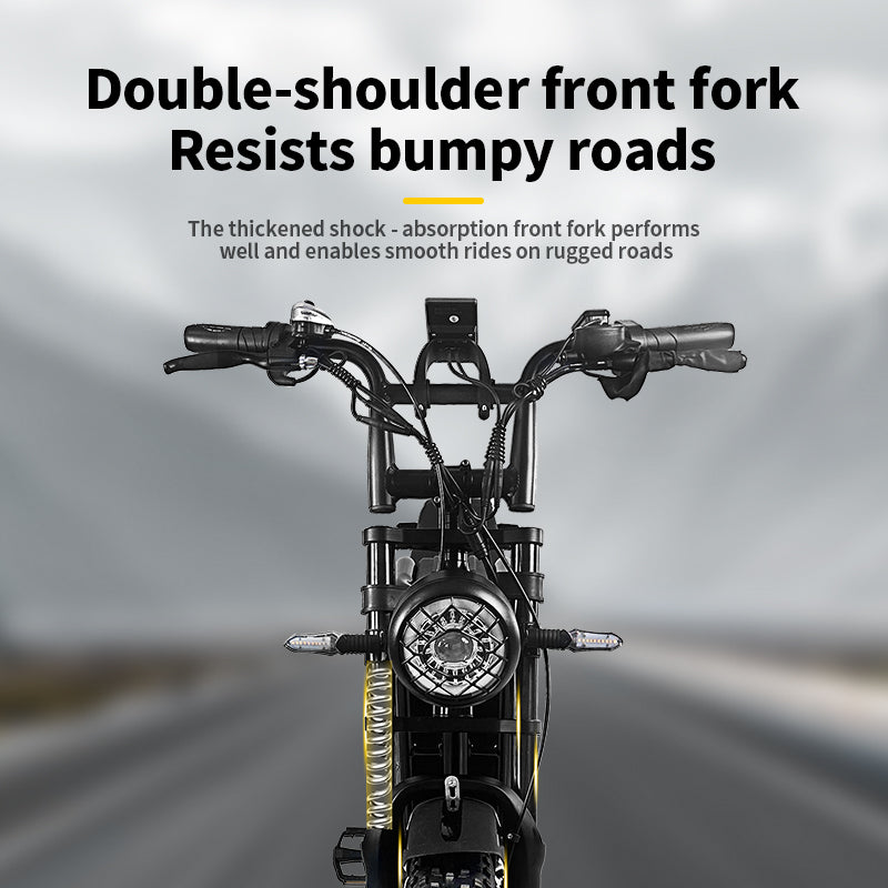 Game-Changing off road EBike with Unbeatable Mileage,7-speed flywheel