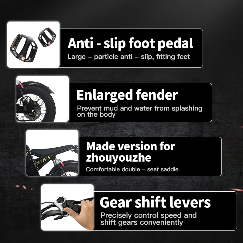 Game-Changing off road EBike with Unbeatable Mileage,7-speed flywheel