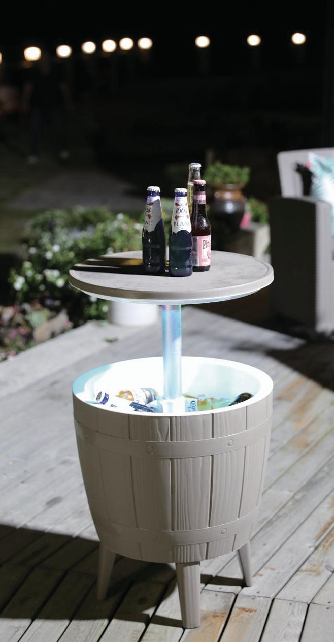 Outdoor 3-in-1 - Combines Cooler Cocktail Table And Coffee Table(37L)