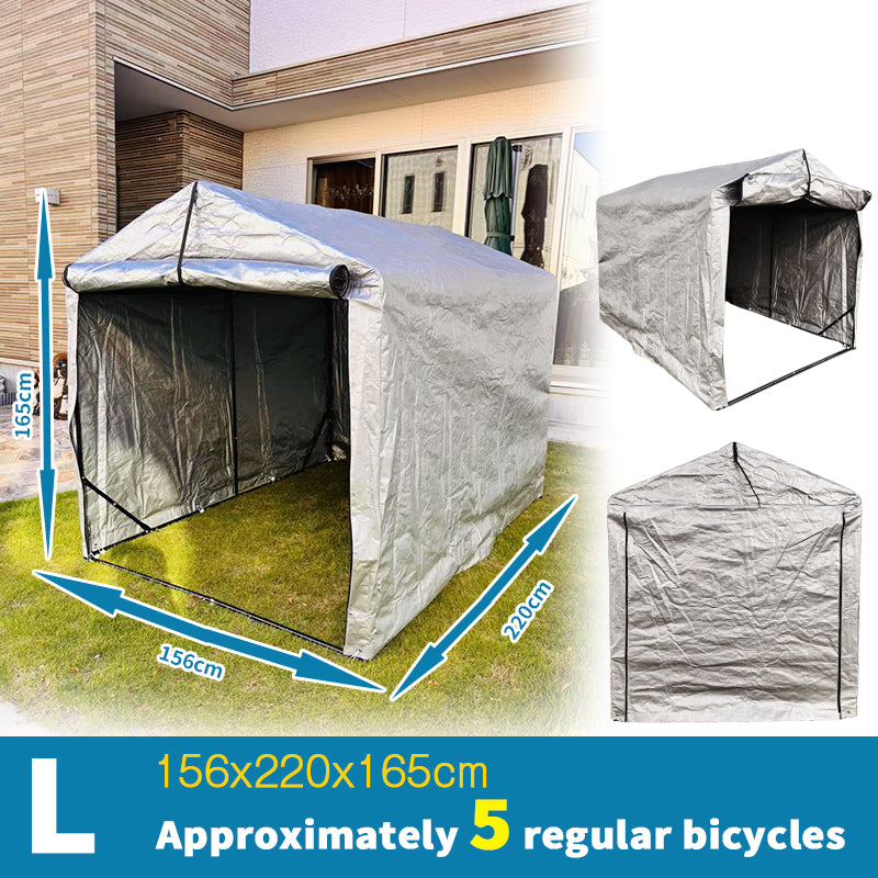 Waterproof Outdoor Bike Storage Tent with UV Protection – Fits About 3- 5 Bicycles.06CHLT-78